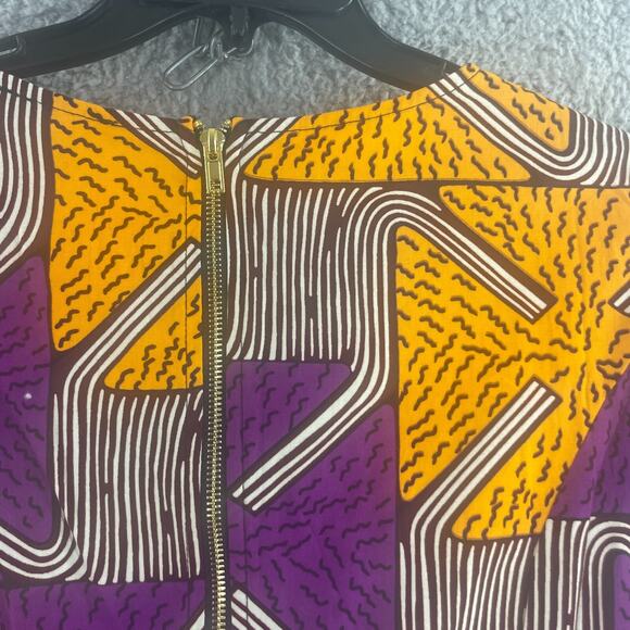 Mae Otti Flowy Flare Womens Dress Colorful 2XL Cotton Art Abstract - Picture 10 of 16